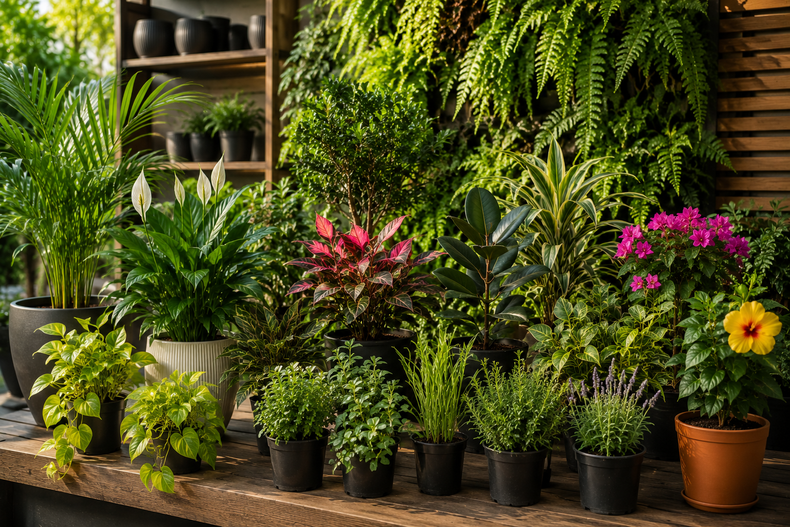 Plantas e mudas selecionadas